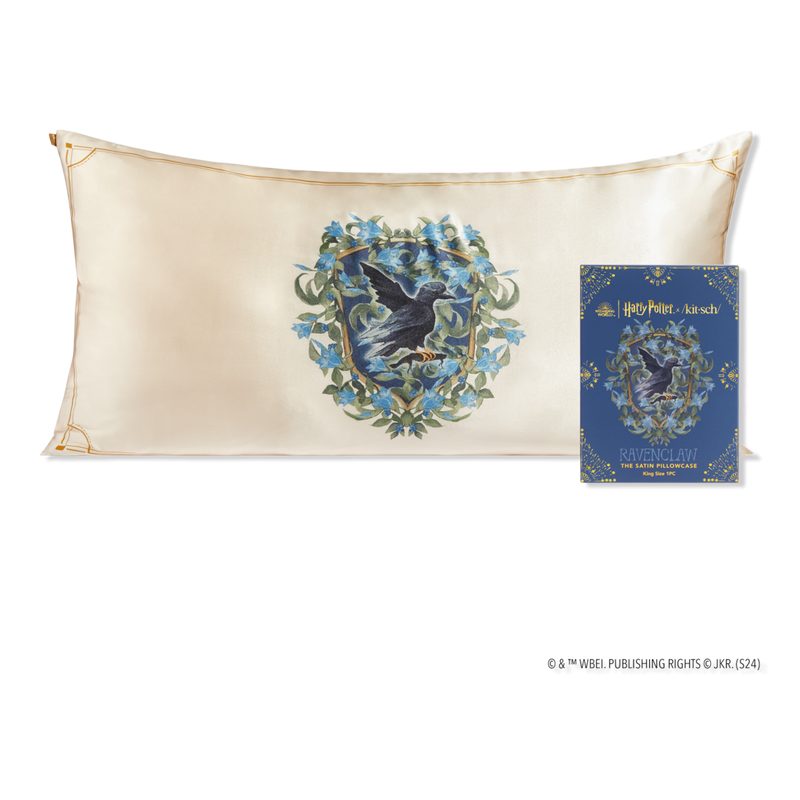 Harry Potter x Kitsch Satin Pillowcase King - Ravenclaw