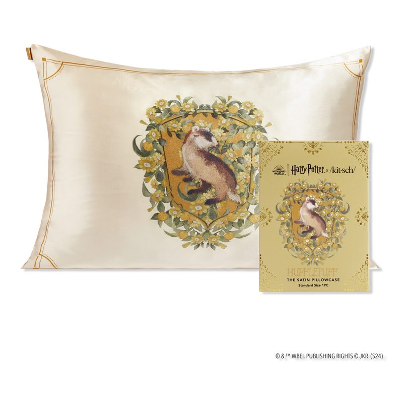 Harry Potter x Kitsch Satin Pillowcase Standard - Hufflepuff