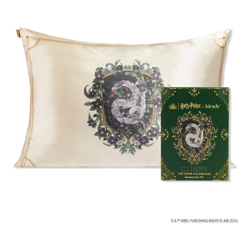 Harry Potter x Kitsch Satin Pillowcase Standard - Slytherin