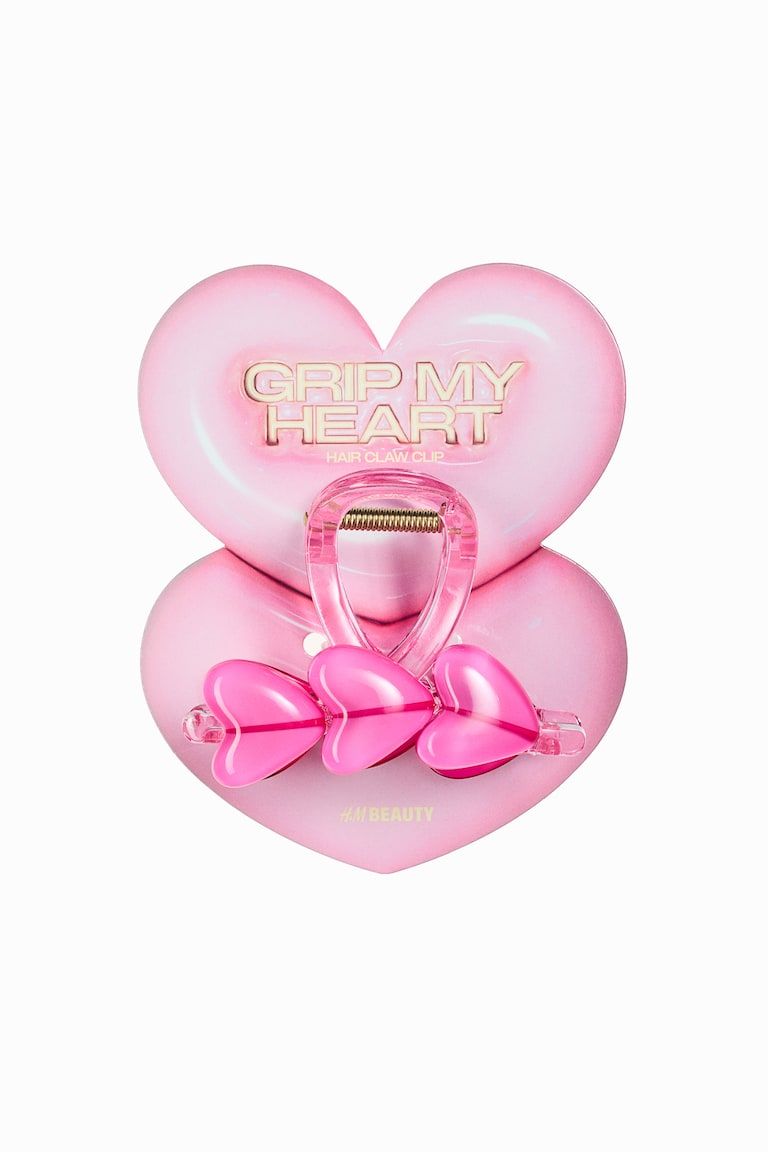 Heart-Detail Hair Claw