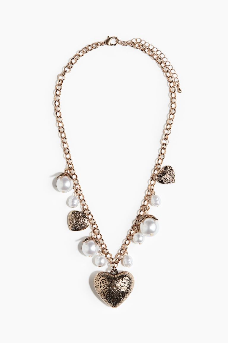 Heart-Pendant Chain Necklace