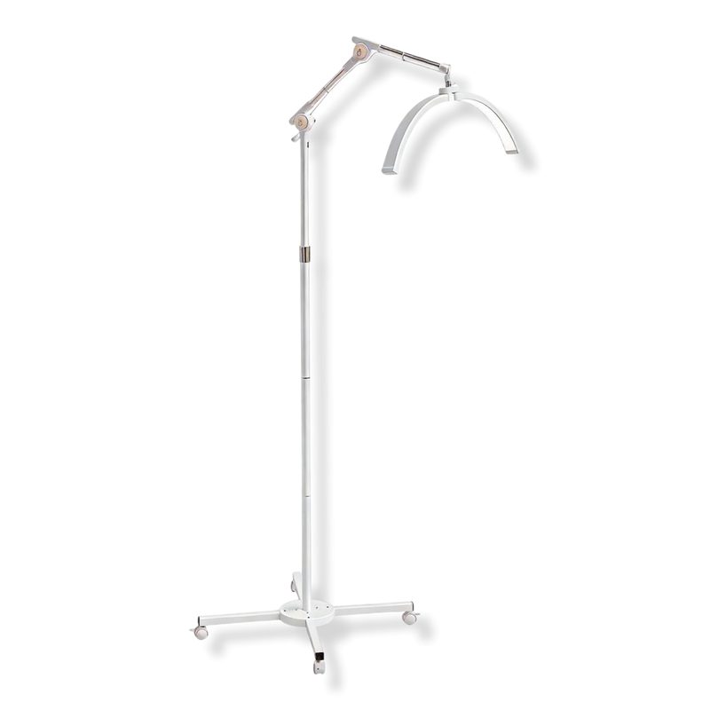 Height Adjustable Shadowless Half Moon LED Floor Lamp - White
