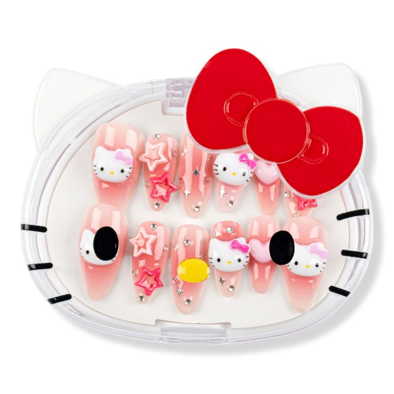 Hello Kitty Almond Nails