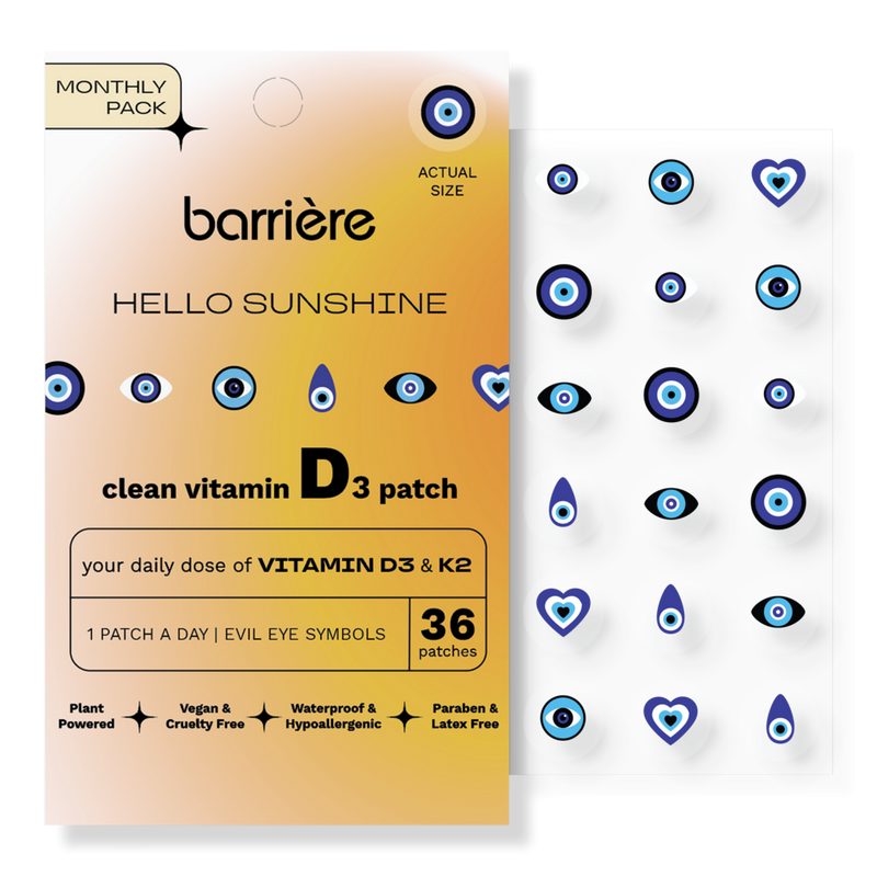 Hello Sunshine Vitamin D3 Patch 36-Pack - Evil Eye