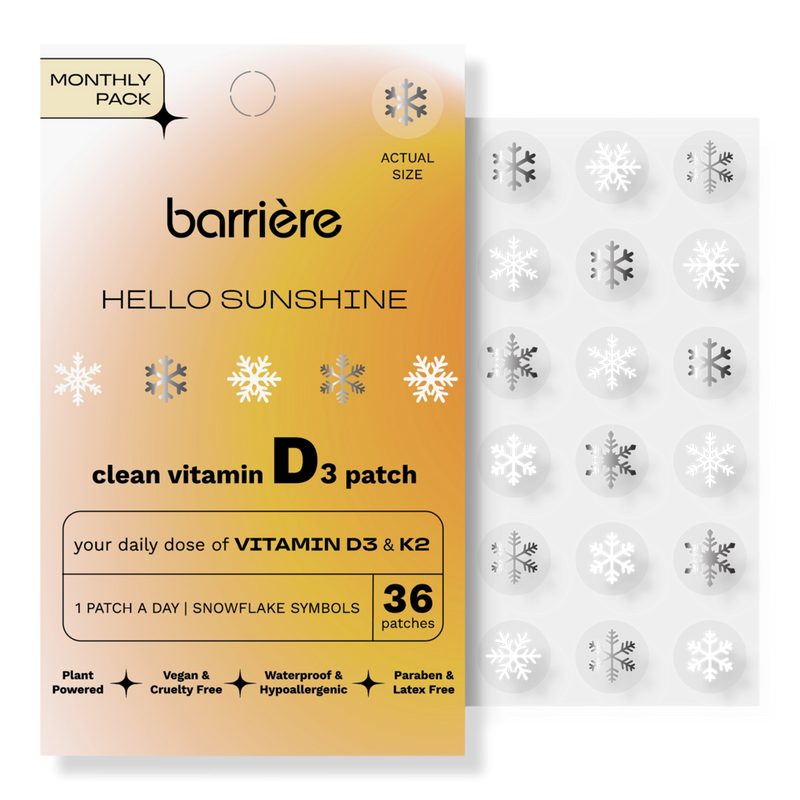 Hello Sunshine Vitamin D3 Patch 36-Pack - Snowflake