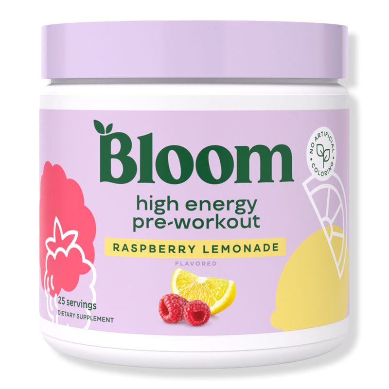 High Energy Pre-Workout Raspberry Lemonade Supplement Powder
