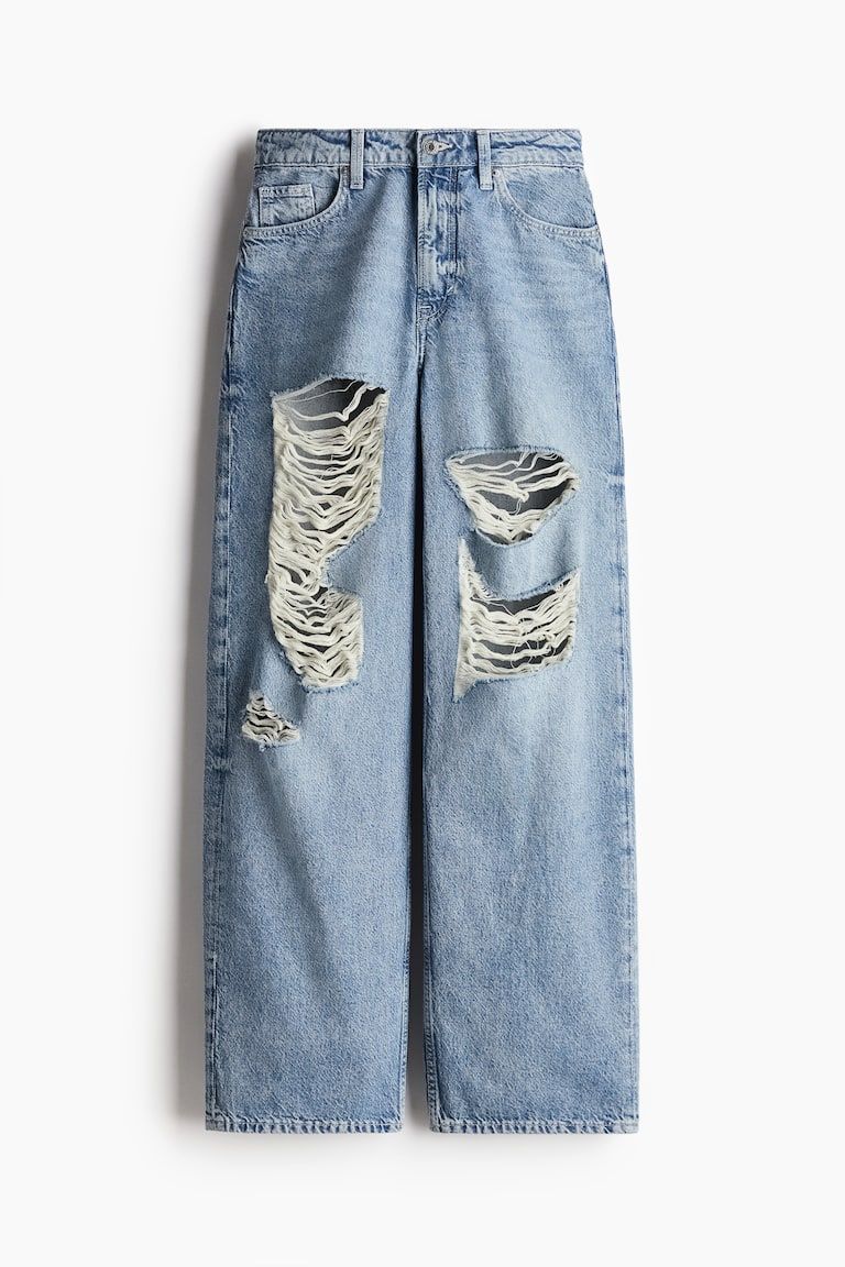 High-Rise Wide-Leg Baggy Jeans