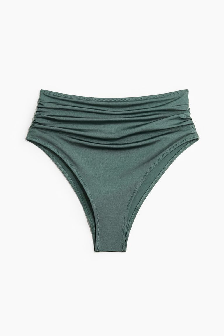 High Waist Cheeky Bikini Bottoms