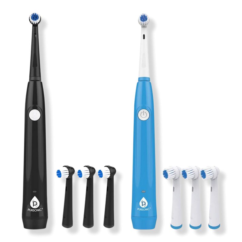 Him’s and Her’s USB Rechargeable Rotary Toothbrush Bundle