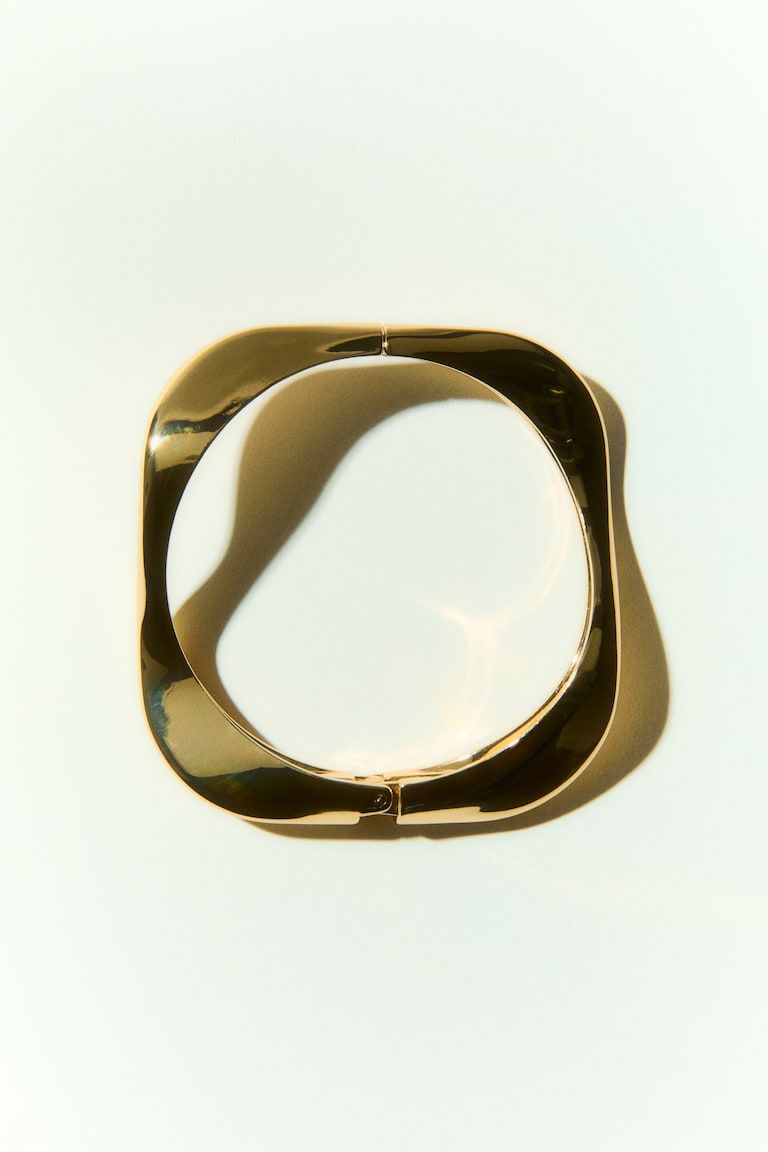 Hinged Metal Bangle Bracelet
