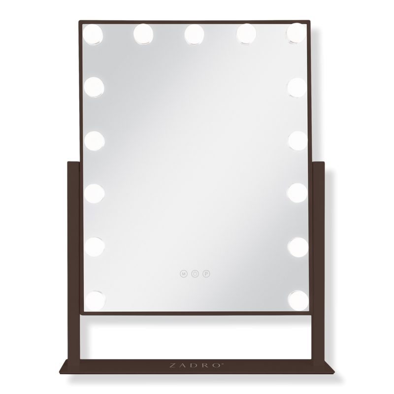 Hollywood LED Vertical Vanity Makeup Mirror - Chocolate