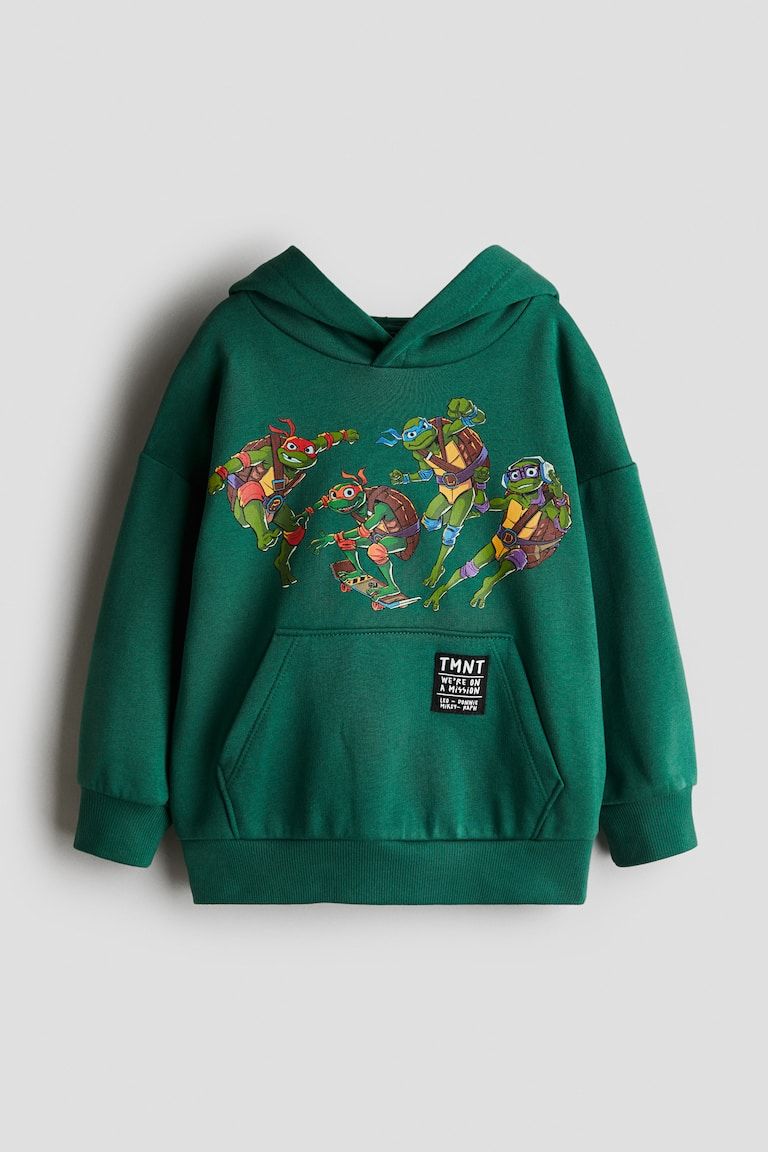 Hoodie with Printed Motif