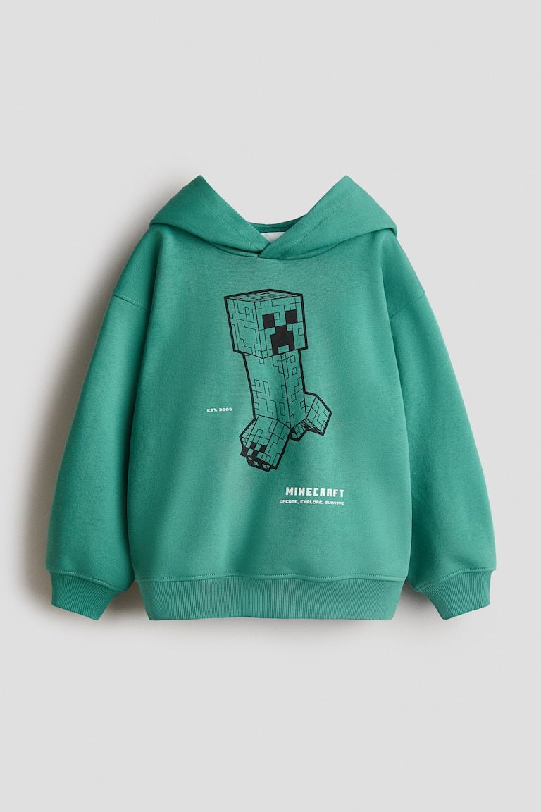 Hoodie with Printed Motif