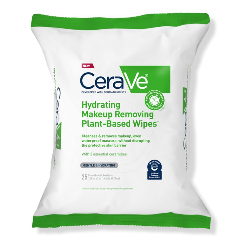 Hydrating Makeup Removing Plant-Based Wipes