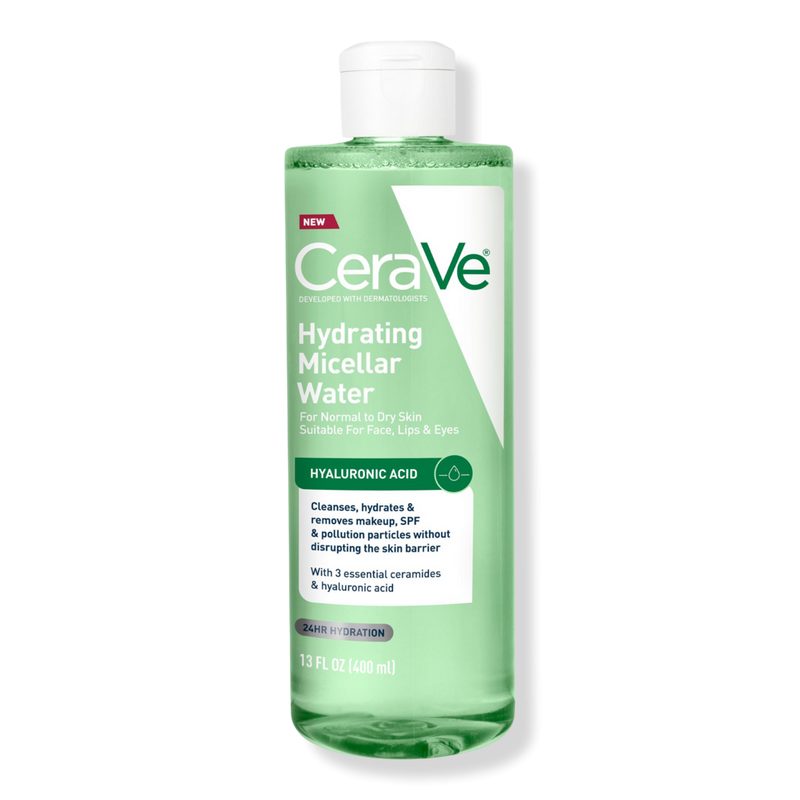 Hydrating Micellar Water & Makeup Remover for Face, Lips & Eyes