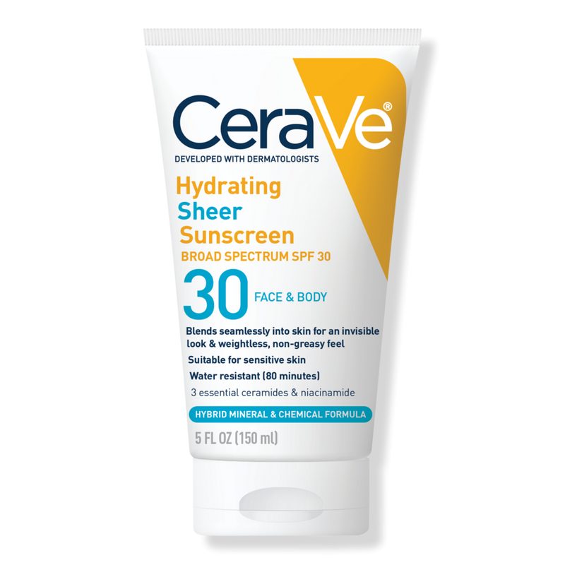 Hydrating Sheer Sunscreen SPF 30 Face & Body Lotion - 5.0 oz