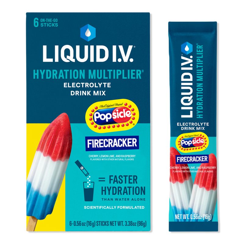 Hydration Multiplier Electrolyte Drink Mix Popsicle Firecracker - 6 ct