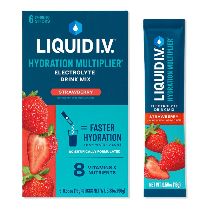 Hydration Multiplier Electrolyte Drink Mix Strawberry - 6 ct