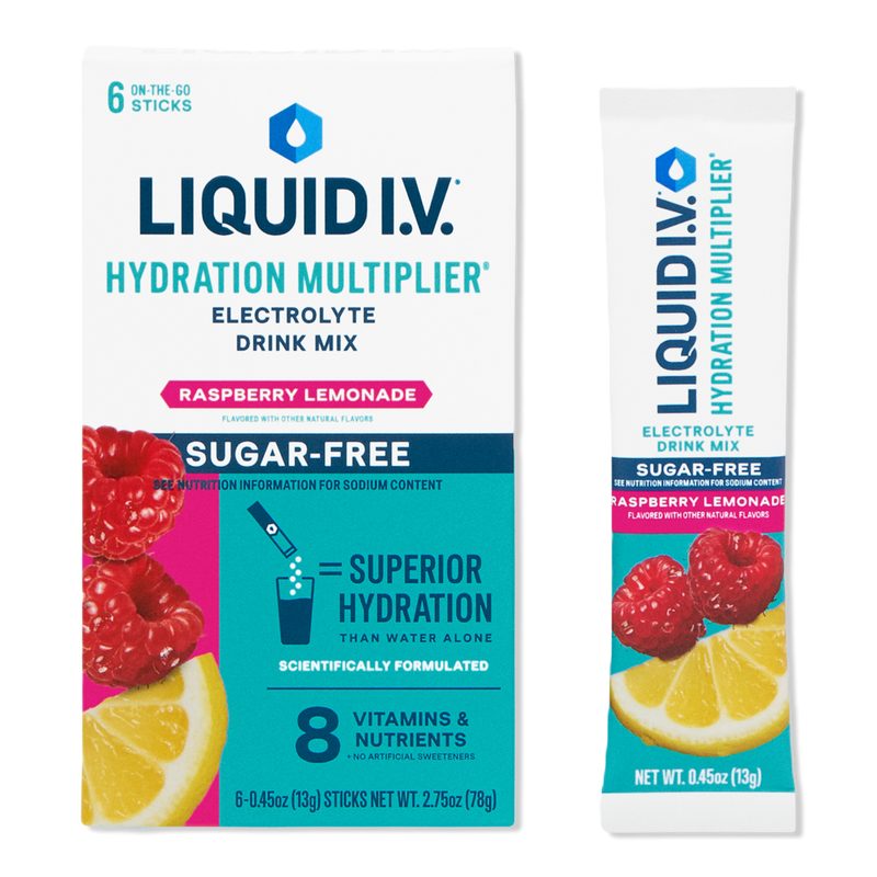 Hydration Multiplier Electrolyte Drink Mix Sugar Free Raspberry Lemonade