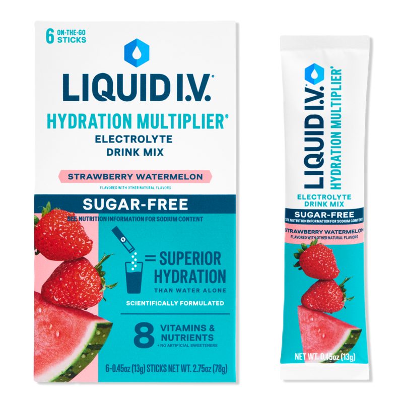 Hydration Multiplier Electrolyte Drink Mix Sugar-Free Strawberry Watermelon