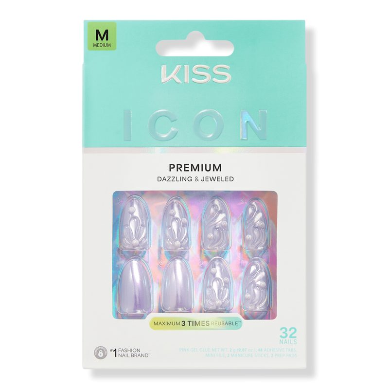 Icon Premium Medium Almond Press On Nails, Remarkable