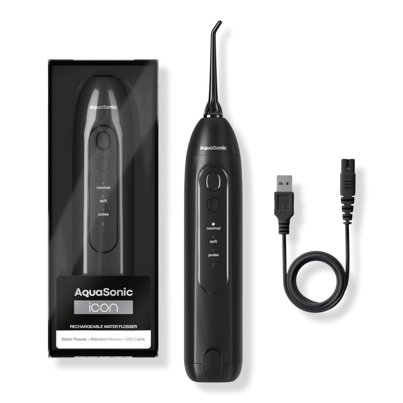 Icon Rechargeable Water Flosser - Black