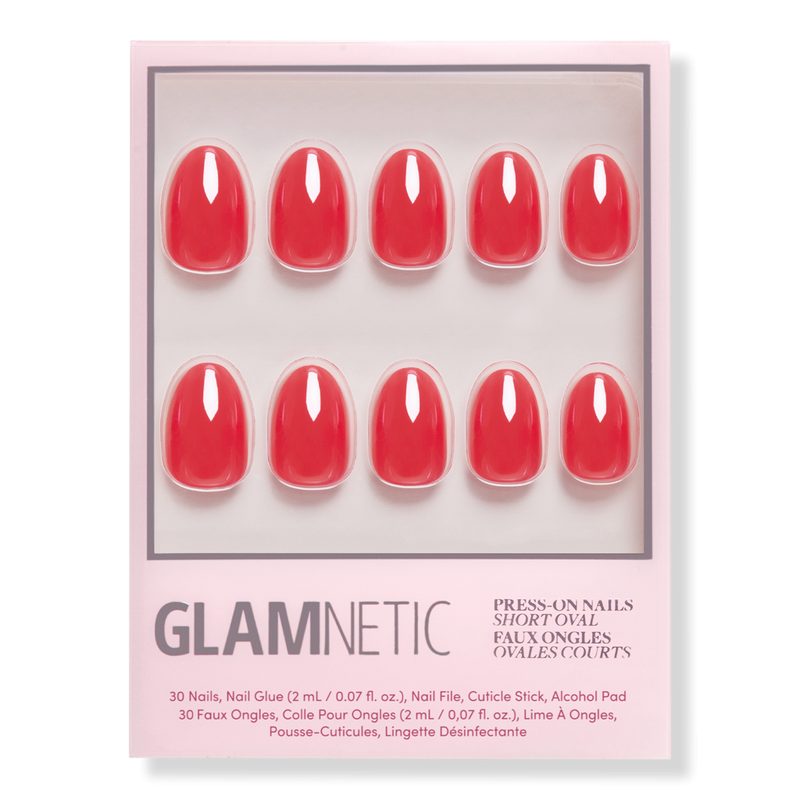 Icon Red Press-On Nails
