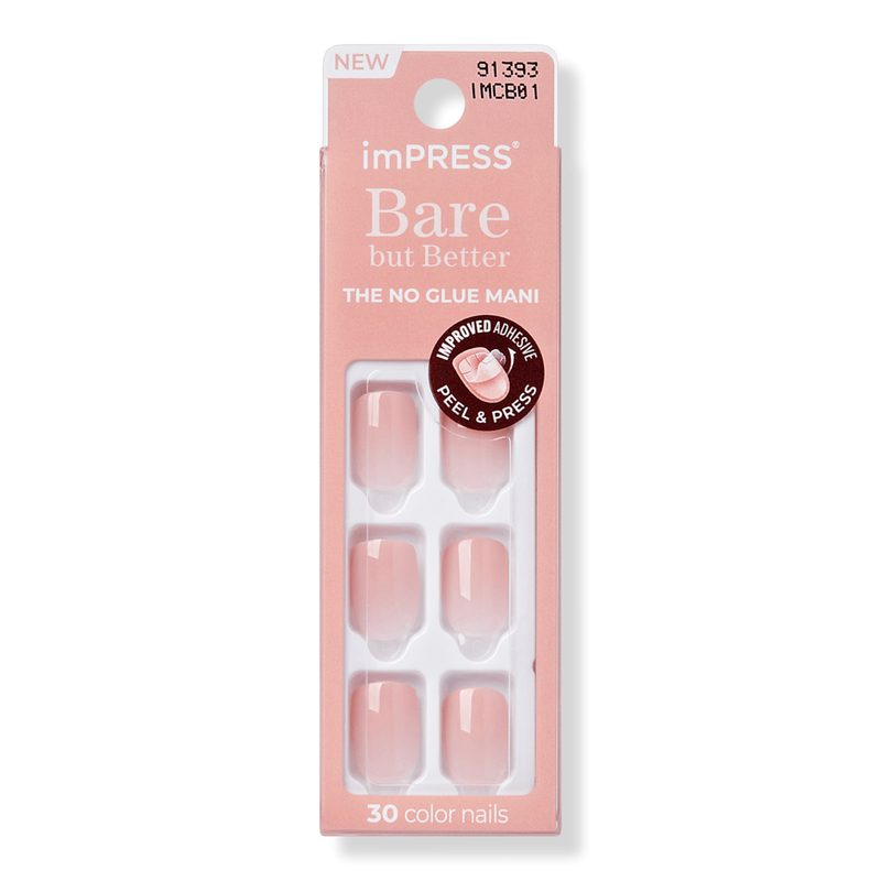 Impress Bare but Better Short Squoval Press On Nails, Instinct