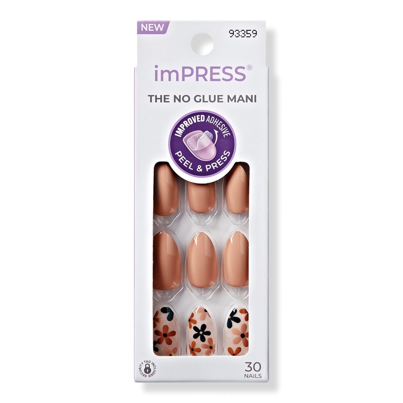 Impress Design Medium Almond Press On Nails, As It Was