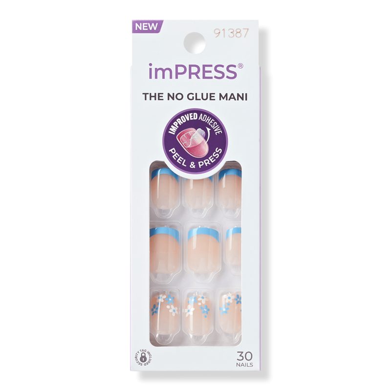 imPRESS Design Short Press-On Manicure Nails - Snooze