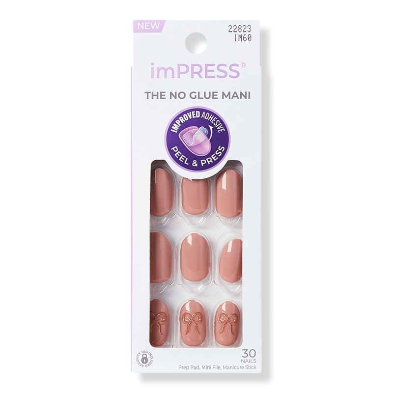 Impress Design Short Squoval Press On Nails, Good 4 You - Close To You