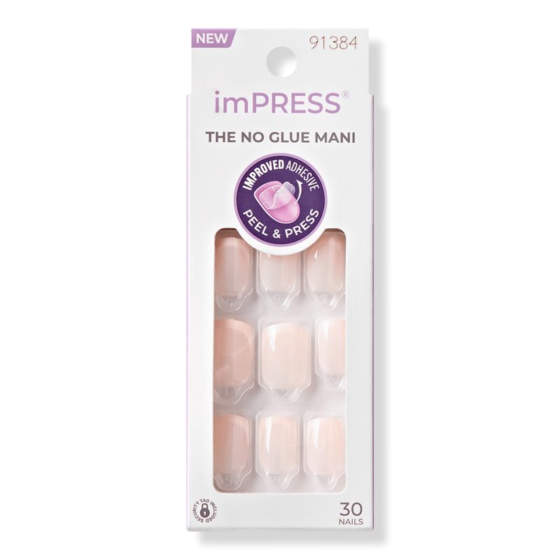 Impress French Short Squoval Press On Nails - Heroic