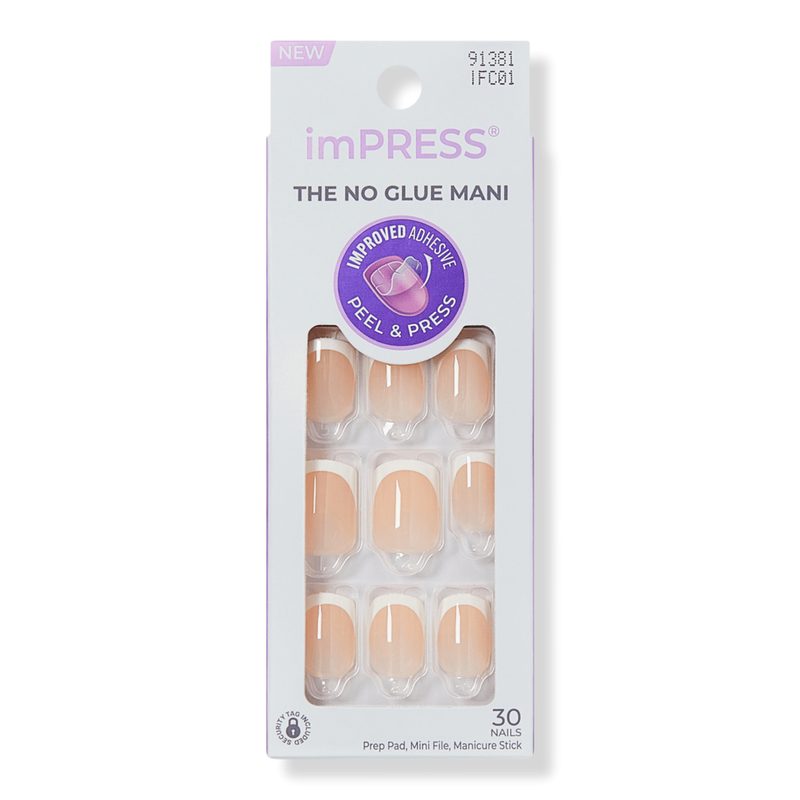 Impress French Short Squoval Press On Nails - Model