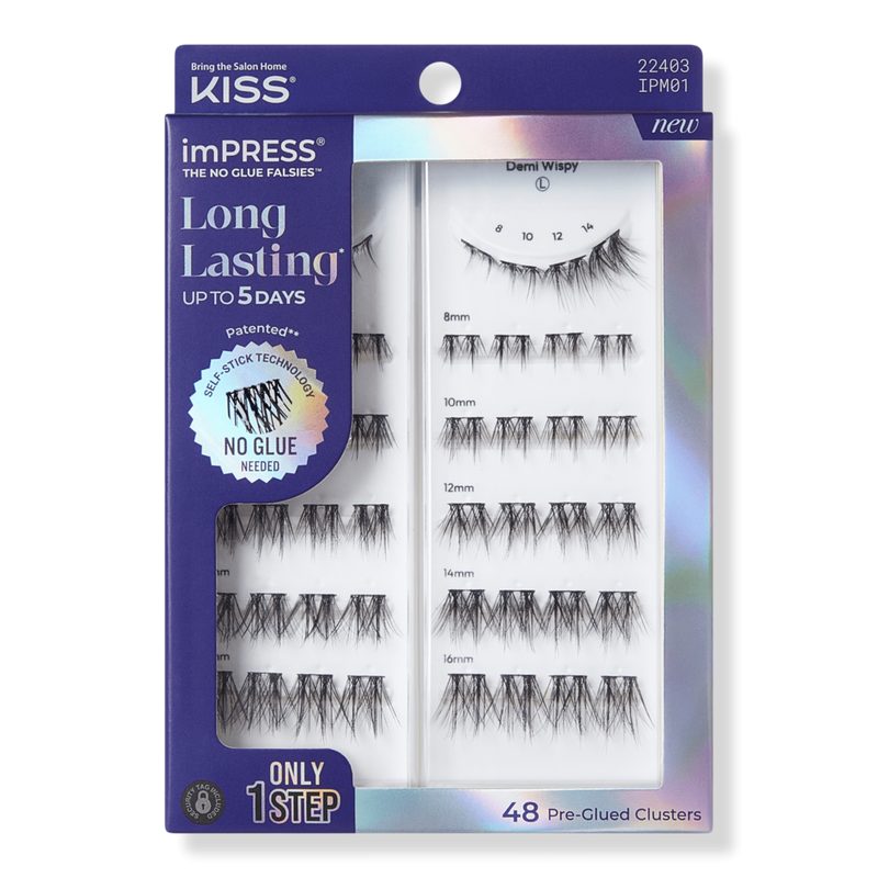 imPRESS Long Lasting Pre-Glued Lash Clusters Kit - Demi Wispy