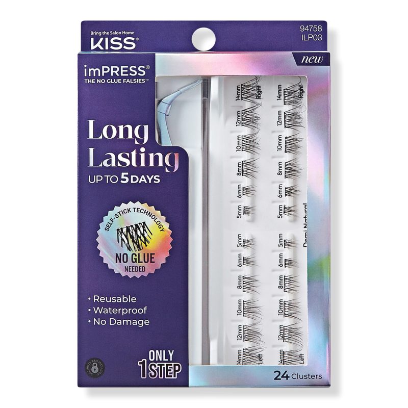 imPRESS Long Lasting Self Adhesive Eyelashes - Demi Natural