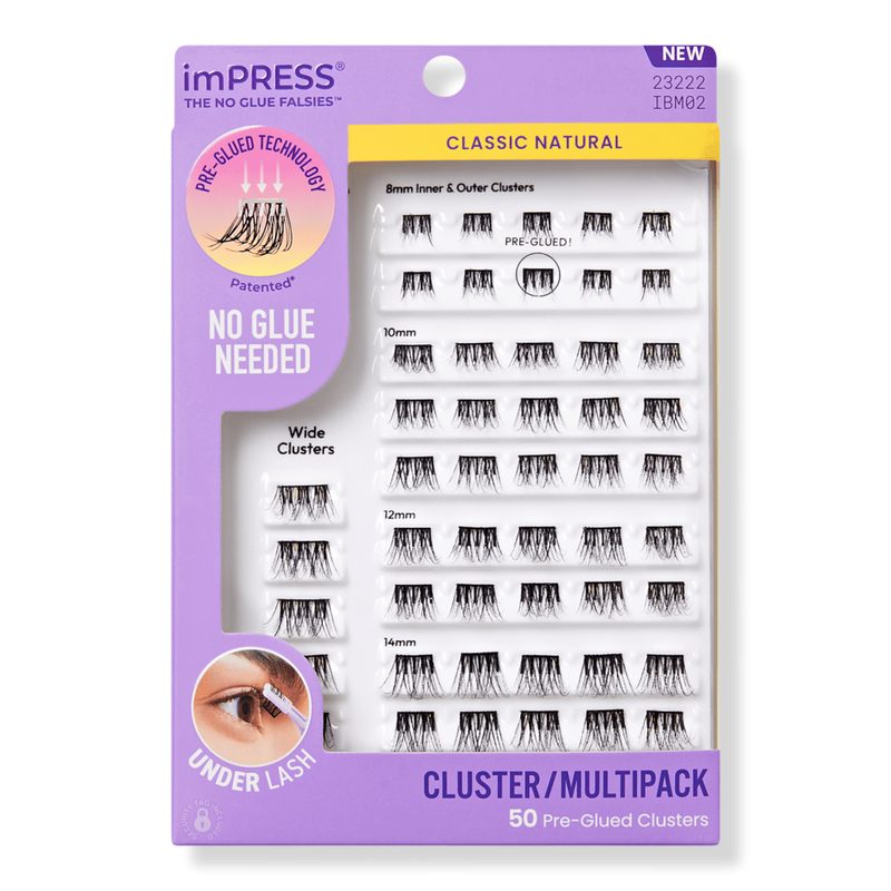 imPRESS Multipack Pre-Glued Lash Clusters Kit - Classic Natural