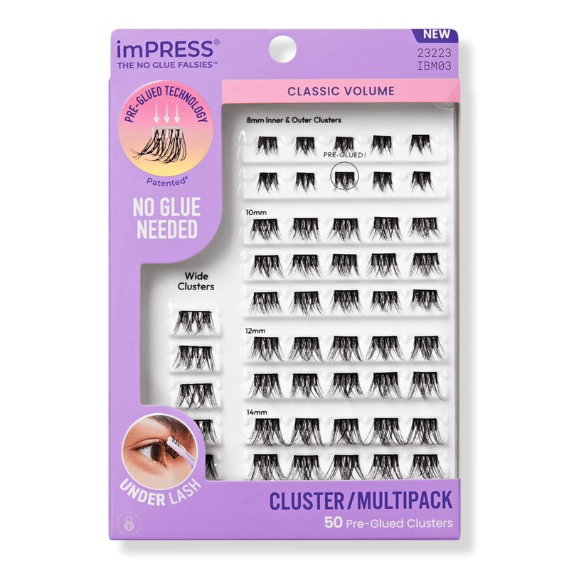 imPRESS Multipack Pre-Glued Lash Clusters Kit - Classic Volume