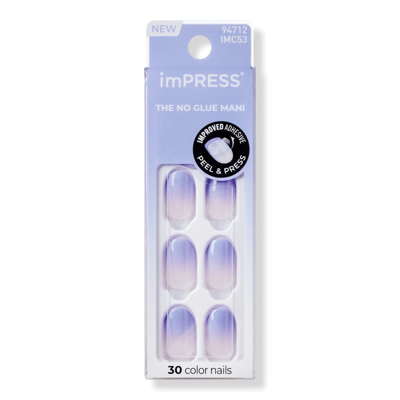 Impress Ombre Color Short Oval Press On Nails - Friendzone