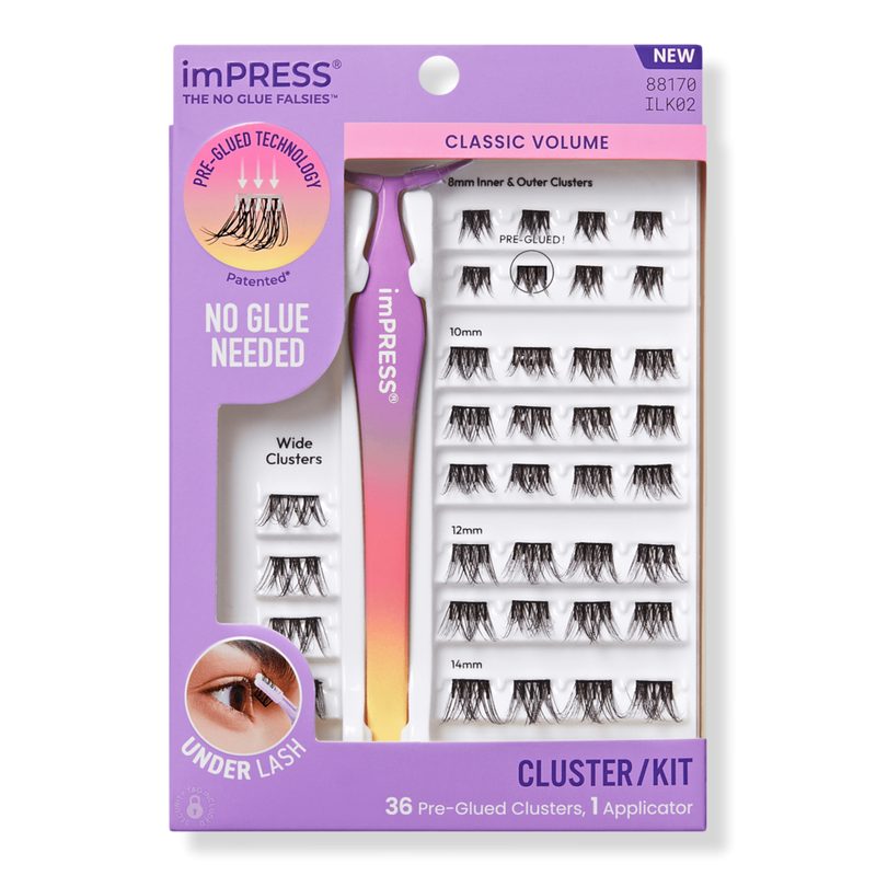 imPRESS Pre-Glued Lash Clusters Kit - Classic Volume