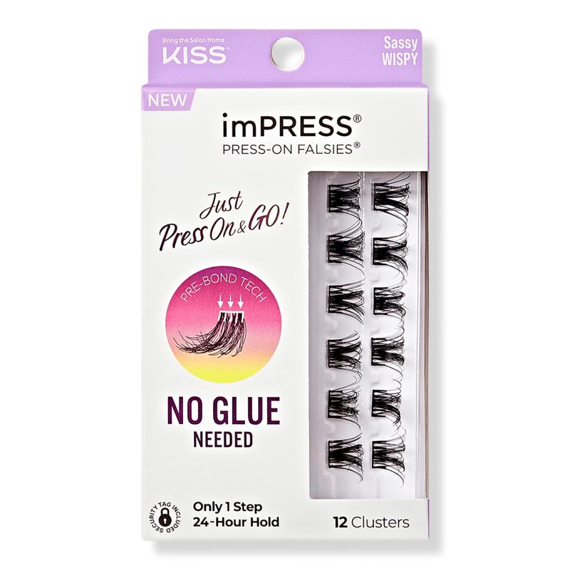 imPRESS Press-On Falsies Eyelash Clusters, Sassy Wispy