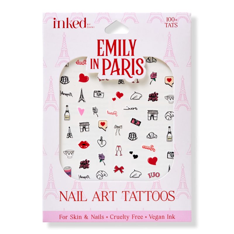 INKED by Dani x Emily in Paris: Amour Nail Art