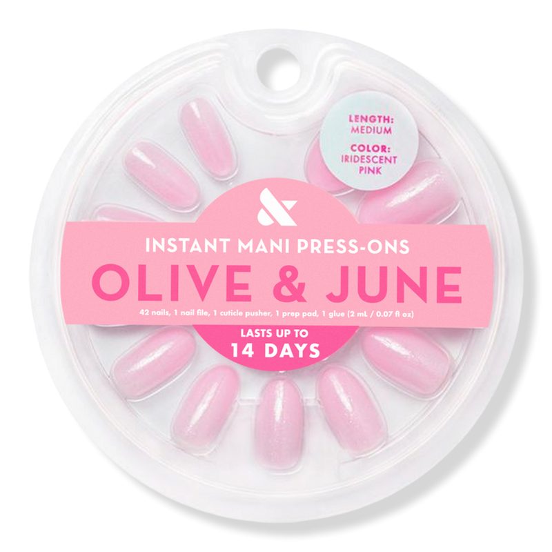 Instant Mani Press-On Nails Iridescent Pink