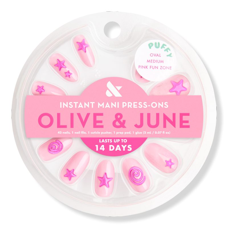 Instant Mani Press-On Nails Pink Fun Zone