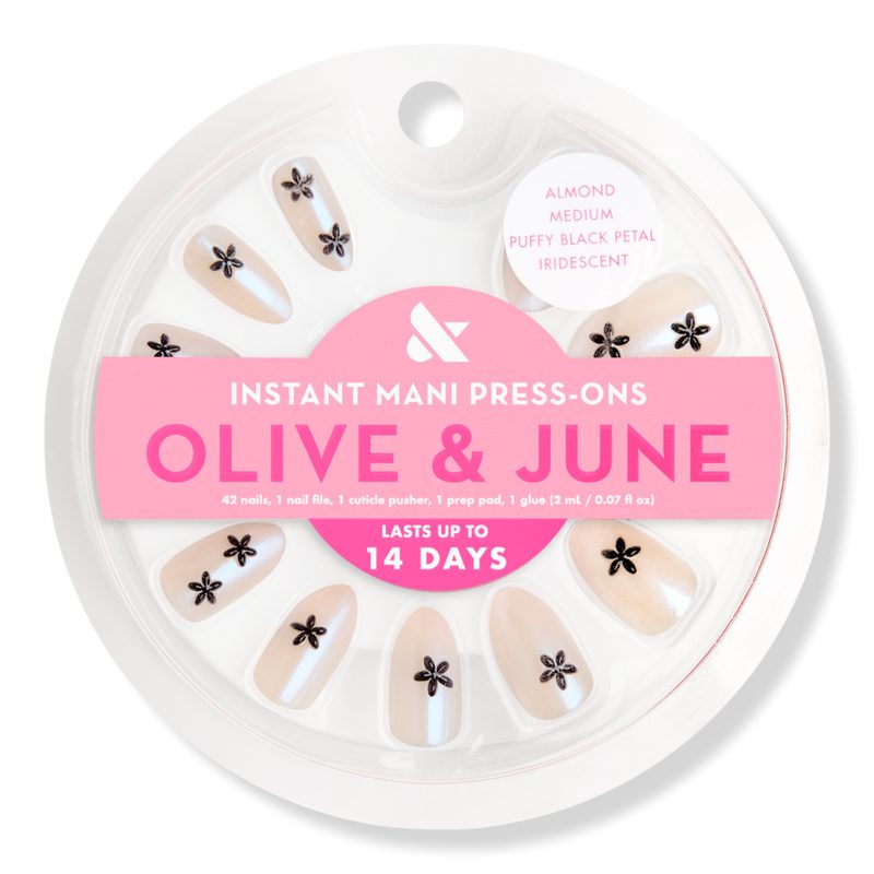 Instant Mani Press-On Nails Puffy Black