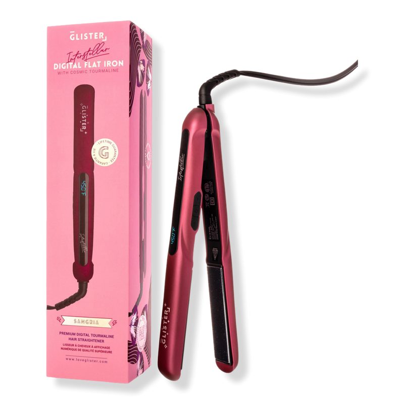 Interstellar Digital Cosmic Tourmaline Flat Iron - Red