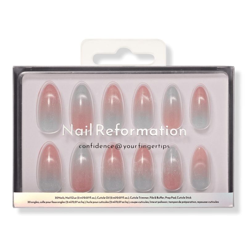 Iridescent Ice Press On Nails