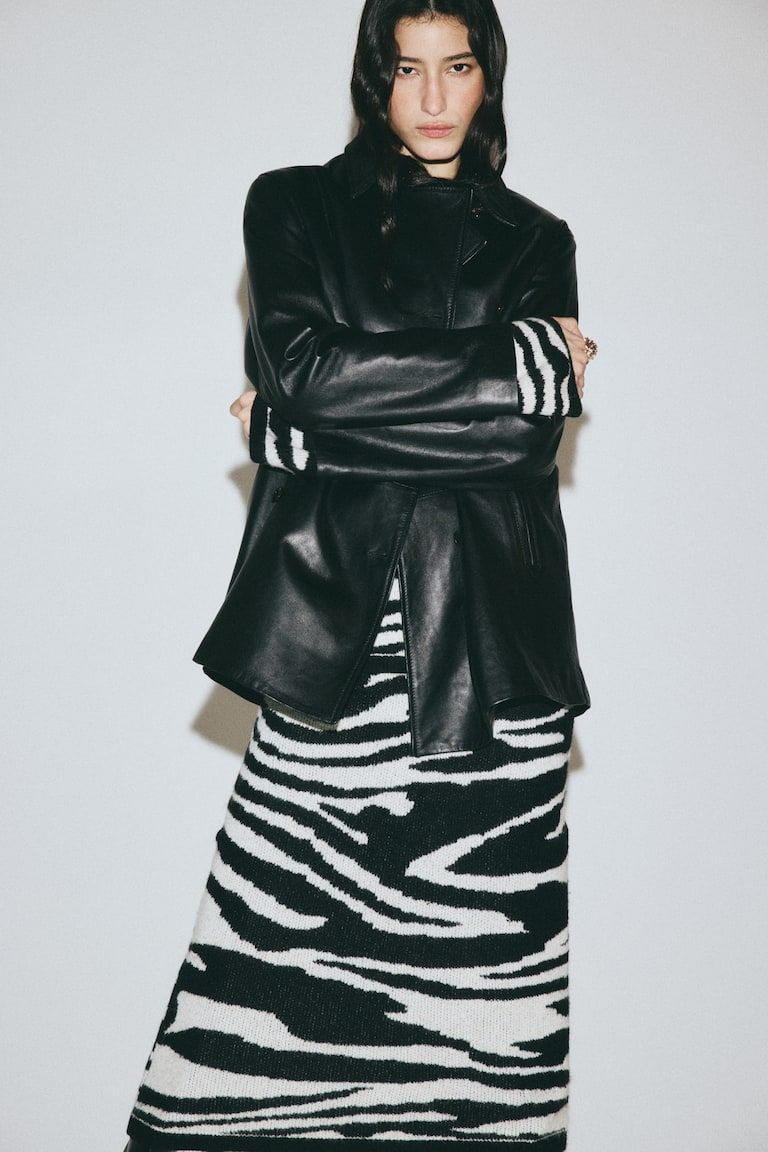 Jacquard-Knit Skirt