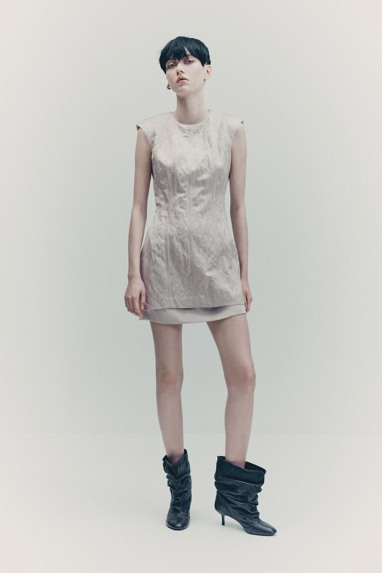 Jacquard-Weave Dress