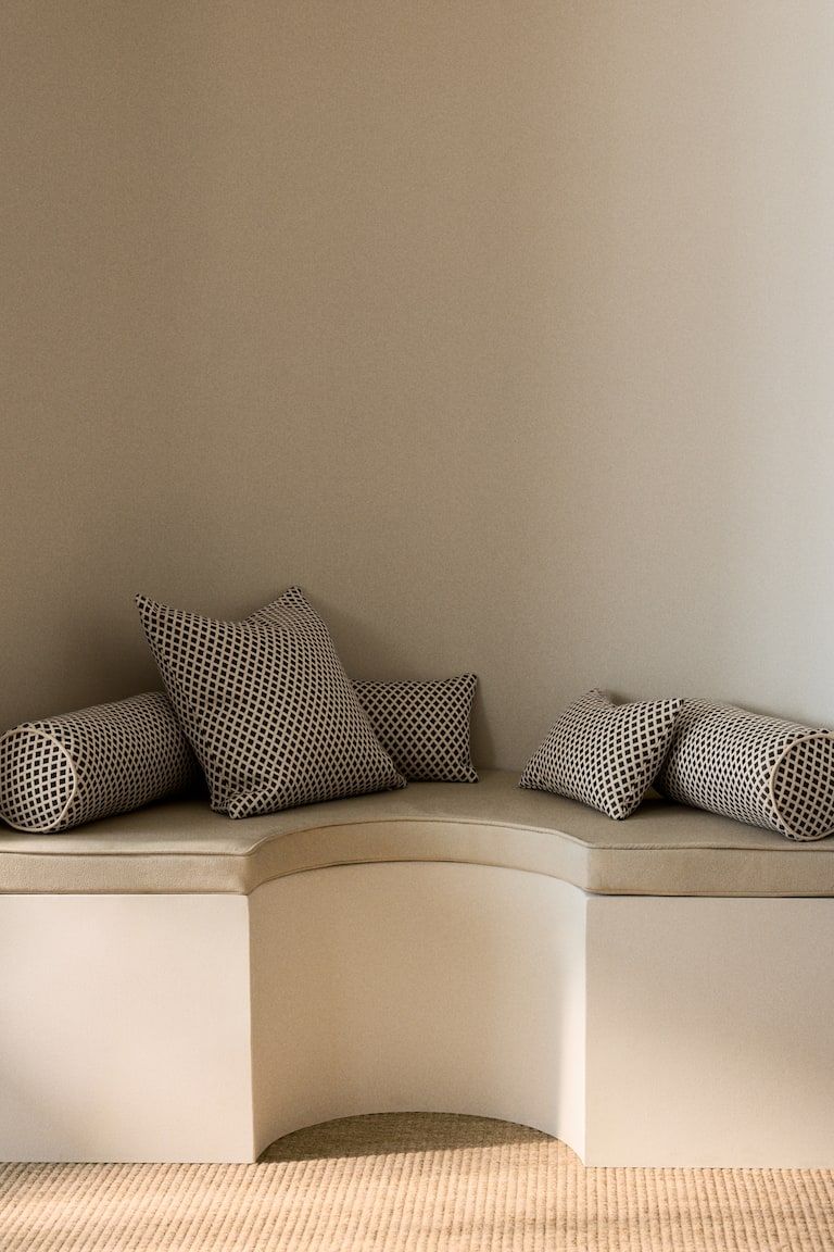 Jacquard-Weave Outdoor Bolster