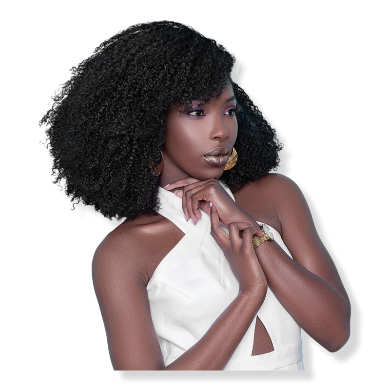 Jasmine Coil Afro Kinky Curly Human Hair Clip Ins Extensions - 16"